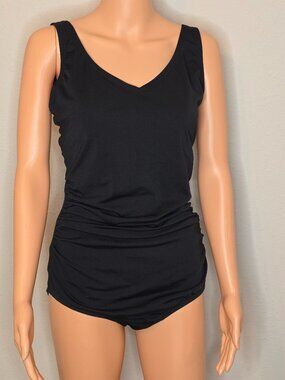 Speedo Women's Black One Piece Swimsuit, Size 12